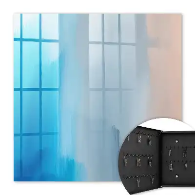 Wall mounted key box Relaxing Blue Gray Gradient