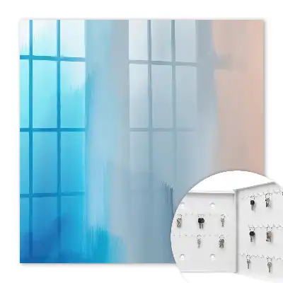 Wall mounted key box Relaxing Blue Gray Gradient
