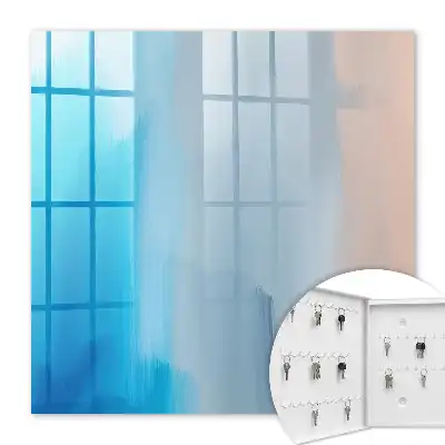 Wall mounted key box Relaxing Blue Gray Gradient