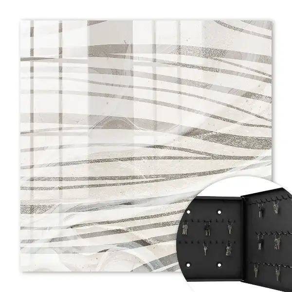 Key box for home Waves of gray lines of harmony