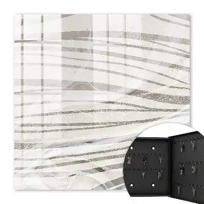 Key box for home Waves of gray lines of harmony
