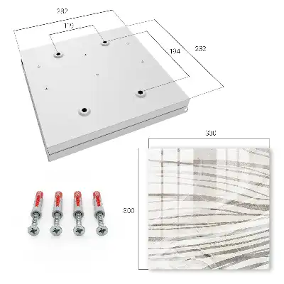 Key box for home Waves of gray lines of harmony