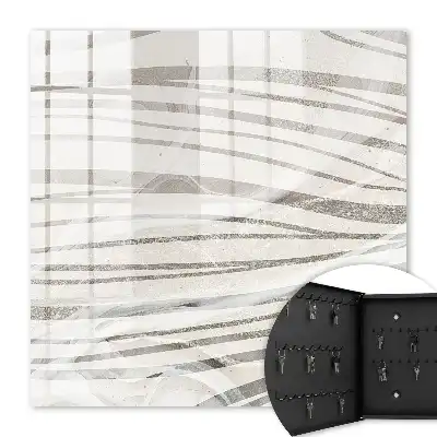 Key box for home Waves of gray lines of harmony