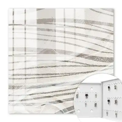 Key box for home Waves of gray lines of harmony