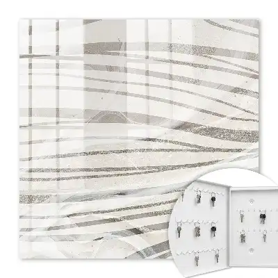 Key box for home Waves of gray lines of harmony