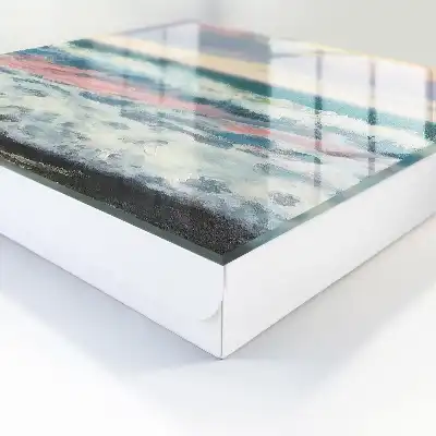 Wall mounted key cabinet Seascape pastel sky