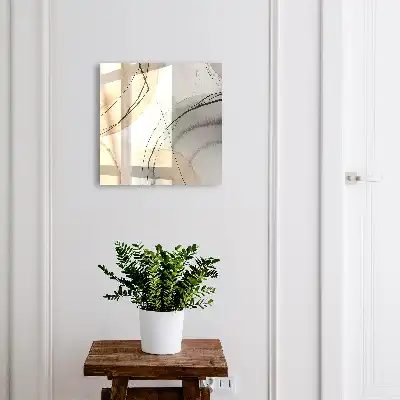 Key cabinet Calming elegance in beige and gray