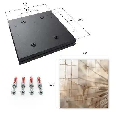 Key box for home Beige dandelions in shades of beige