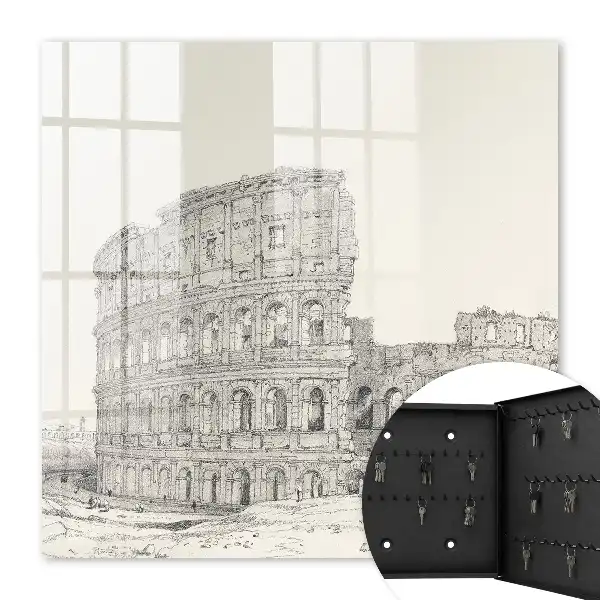 Decorative key box Ancient amphitheater of ancient architecture