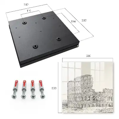 Decorative key box Ancient amphitheater of ancient architecture