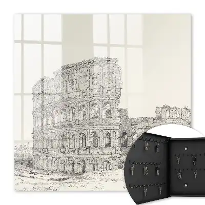 Decorative key box Ancient amphitheater of ancient architecture