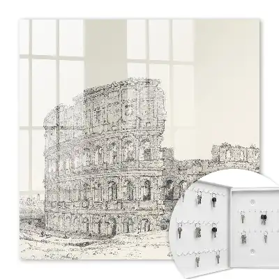 Decorative key box Ancient amphitheater of ancient architecture