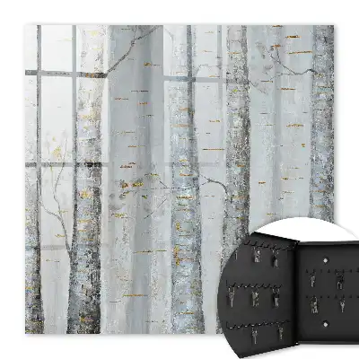Wall mounted key box Birches, nature's charm