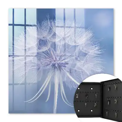 Key box for home A subtle dandelion in shades of blue
