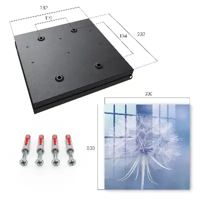 Key box for home A subtle dandelion in shades of blue