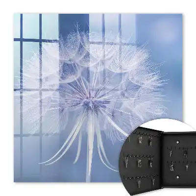 Key box for home A subtle dandelion in shades of blue