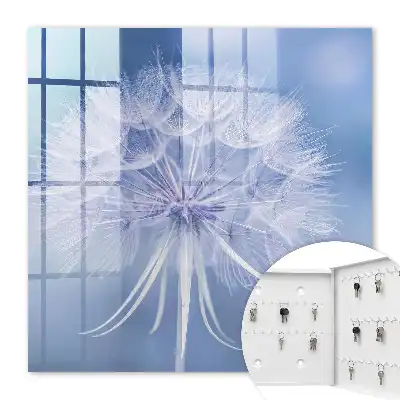 Key box for home A subtle dandelion in shades of blue
