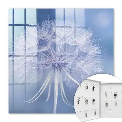 Key box for home A subtle dandelion in shades of blue