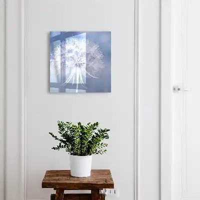 Key box for home A subtle dandelion in shades of blue