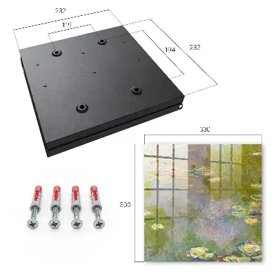 Key cabinet Claude Monet water lilies painterly