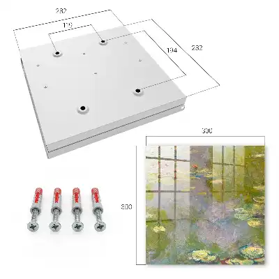 Key cabinet Claude Monet water lilies painterly
