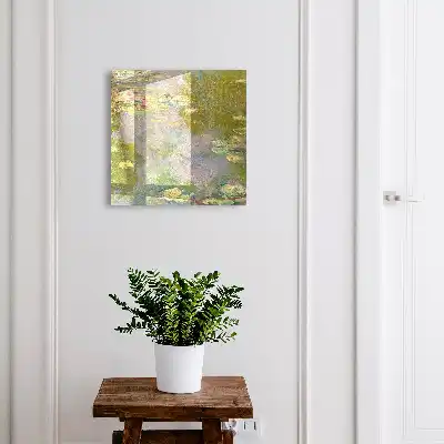 Key cabinet Claude Monet water lilies painterly