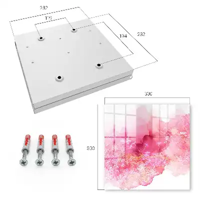 Wall mounted key box A floral landscape with a light atmosphere