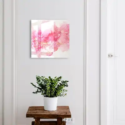 Wall mounted key box A floral landscape with a light atmosphere