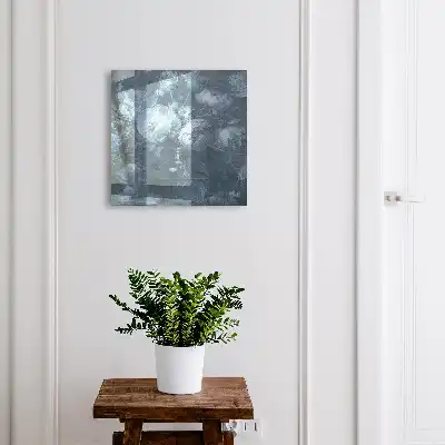 Key box for home Flowers in a vase in cool tones
