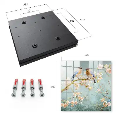 Decorative key box Spring scene among the flowers
