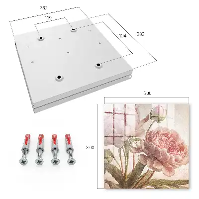 Key cabinet Romantic botany full of harmony