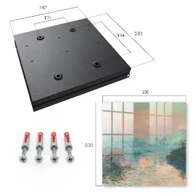 Key cabinet Romantic landscape with pastel colors