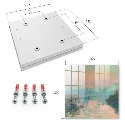 Key cabinet Romantic landscape with pastel colors