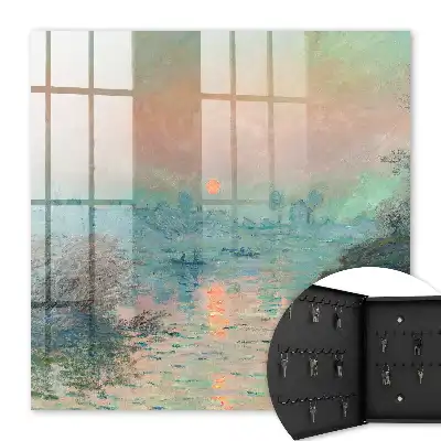 Key cabinet Romantic landscape with pastel colors