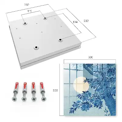 Wall mounted key box Full moon night