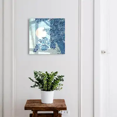 Wall mounted key box Full moon night