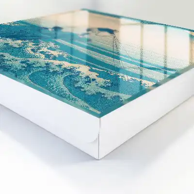 Key cabinet Fisherman and the Waves Art