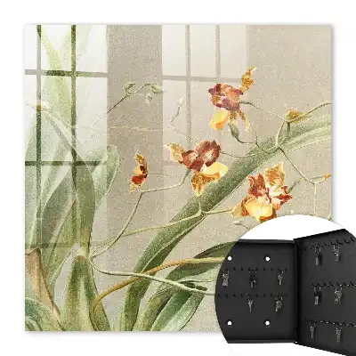 Key cabinet Flowers vines green vegetation