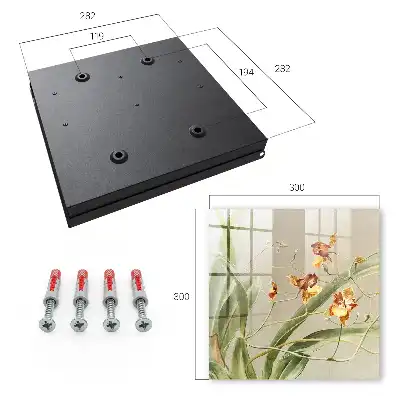 Key cabinet Flowers vines green vegetation