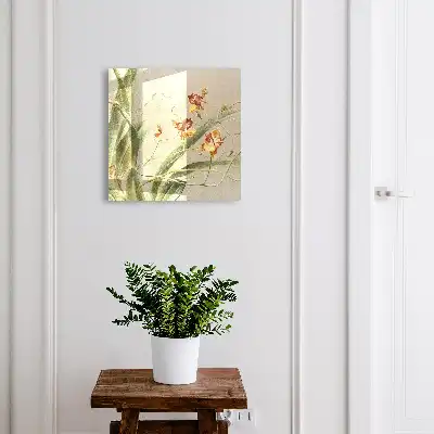 Key cabinet Flowers vines green vegetation