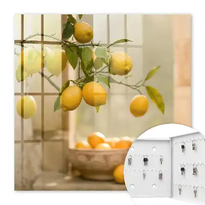 Wall mounted key box Lemon charm in the sunshine