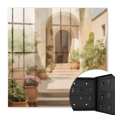 Key box for home Rustic garden entrance door