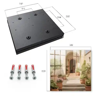 Key box for home Rustic garden entrance door