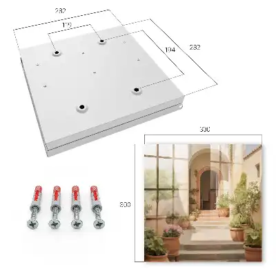 Key box for home Rustic garden entrance door