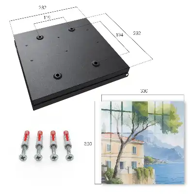 Wall mounted key cabinet The peace of nature by the lake
