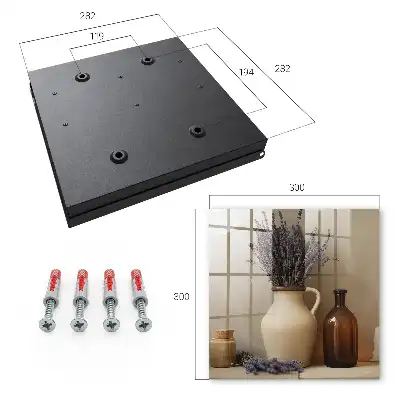 Key cabinet Lavender cream vase