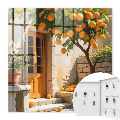 Key box for home Orange garden tree