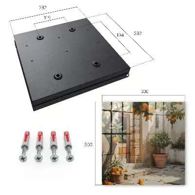 Key box for home Orange garden in an old building