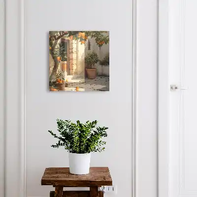 Key box for home Orange garden in an old building