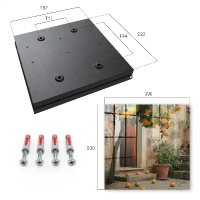 Decorative key box A warm patio full of greenery
